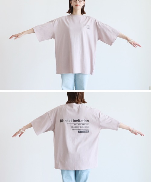 reca（レカ）の「バックロゴプリントＴシャツ（Tシャツ/カットソー・レディース・ブラック/ピンク系その他/オフホワイト/グリーン系その他・FREE）」の14枚目の写真