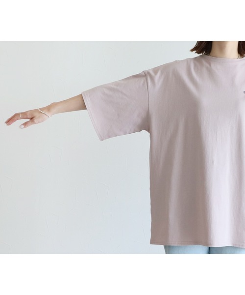 reca（レカ）の「バックロゴプリントＴシャツ（Tシャツ/カットソー・レディース・ブラック/ピンク系その他/オフホワイト/グリーン系その他・FREE）」の7枚目の写真