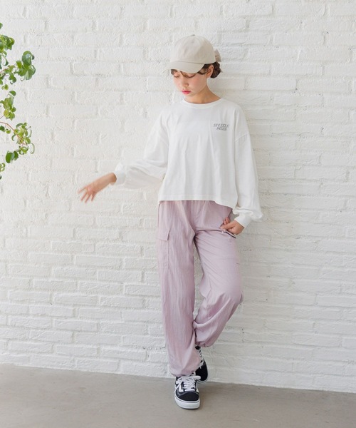 GLOBAL WORK（グローバルワーク）の「DRYドロストカーゴパンツ/125083（カーゴパンツ・キッズ・グレー/ミント/ピンク/ブラック/サックスブルー/ブラック系その他・120cm/130cm/140cm/150cm/160cm）」の16枚目の写真