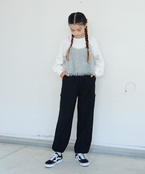 GLOBAL WORK（グローバルワーク）の「DRYドロストカーゴパンツ/125083（カーゴパンツ・キッズ・グレー/ミント/ピンク/ブラック/サックスブルー/ブラック系その他・120cm/130cm/140cm/150cm/160cm）」の10枚目の写真