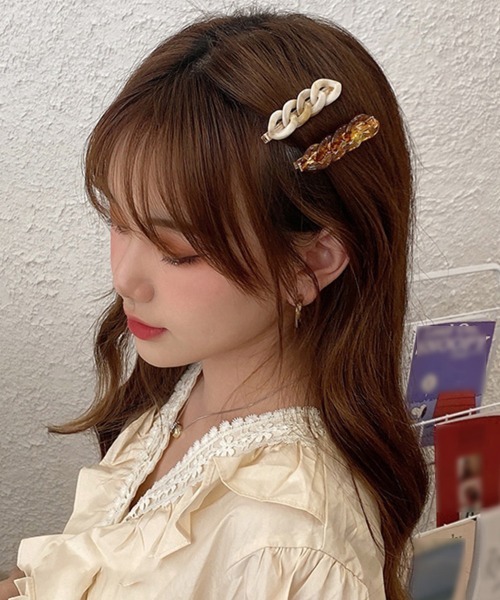 ★プレ春夏★【CHANEL】パールが可愛すぎるサテンヘアピン パールヘアピン フラワー ヘアピン[品番：BECW0010392]｜kana