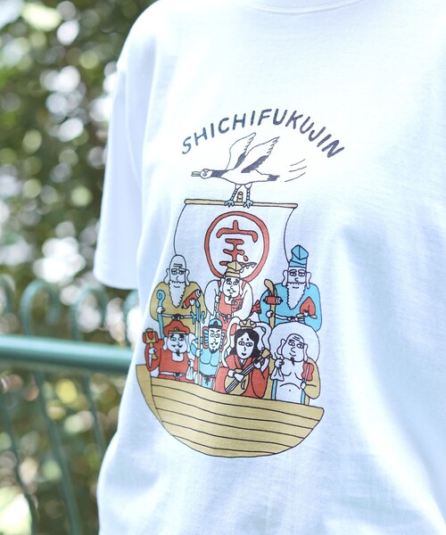 BEAMS JAPAN（ビームス　ジャパン）の「〈UNISEX〉別注 七福神 Tシャツ（Tシャツ/カットソー・メンズ・その他2/その他1/その他・LARGE/X-LARGE/MEDIUM/SMALL）」の6枚目の写真