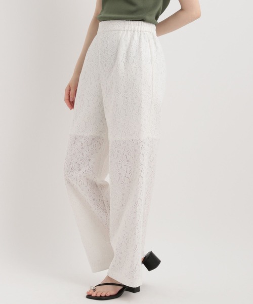 Andemiu(アンデミュウ)の「レースイージーパンツ128089(その他パンツ・レディース・ホワイト/ブラック・SMALL/MEDIUM)」の5枚目の写真