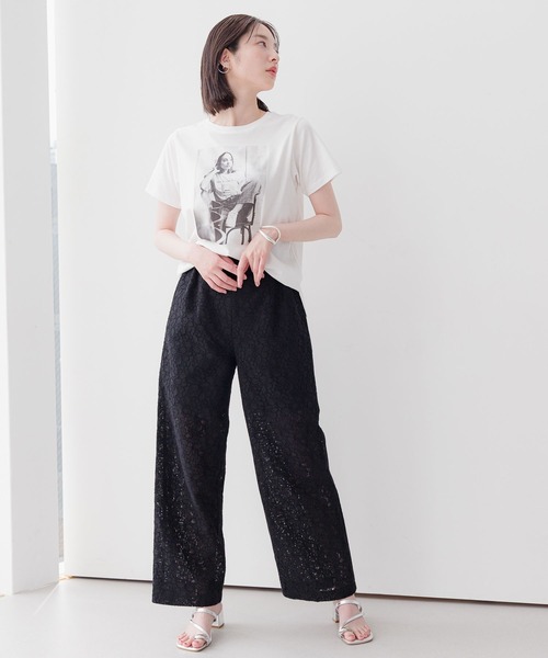 Andemiu(アンデミュウ)の「レースイージーパンツ128089(その他パンツ・レディース・ホワイト/ブラック・SMALL/MEDIUM)」の12枚目の写真