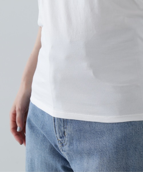 N.（N. Natural Beauty Basic）（エヌエヌナチュラルビューティーベーシック）の「◆カップ付インナーキャミソール（Tシャツ/カットソー・レディース・ホワイト/ブラック・MEDIUM）」の14枚目の写真