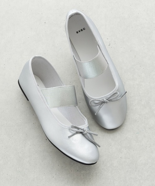 SVEC(シュベック)の「ゴア カンフーシューズ kung fu Shoes / リボン パンプス(バレエシューズ・レディース・シルバー/ブラック系その他/ブラック/チョコ・35/36/37/38/39/40)」の19枚目の写真