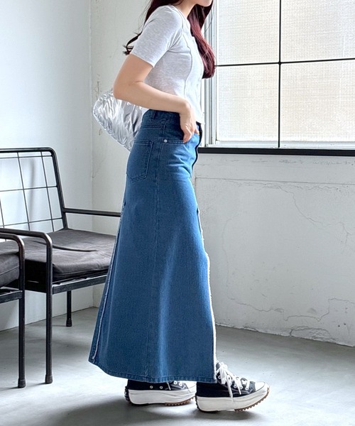 MAGPIEROBIN（マグパイロビン）の「MAGPIE ROBIN／RIB SPAN カーディガン（カーディガン/ボレロ・レディース・ブラック/ライトグレー・FREE）」の10枚目の写真