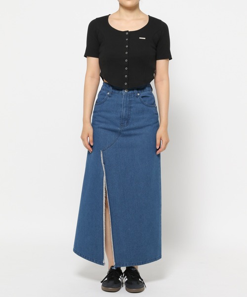 MAGPIEROBIN（マグパイロビン）の「MAGPIE ROBIN／RIB SPAN カーディガン（カーディガン/ボレロ・レディース・ブラック/ライトグレー・FREE）」の22枚目の写真