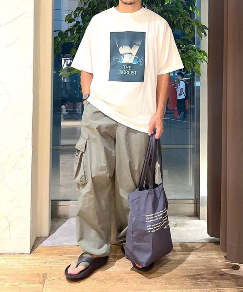 niko and...（ニコアンド）の「オリジナルロゴ パッカブルトートバッグ（トートバッグ・レディース・ネイビー/チャコール/ナチュラル/ピンク/グリーン/マスタード・0）」の14枚目の写真