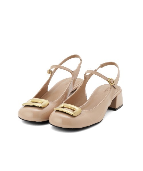 Mila Owen(ミラオーウェン)の「スクエアバックルストラップパンプス(パンプス・レディース・ブラック/カーキ/ベージュ・36/37/38)」の8枚目の写真