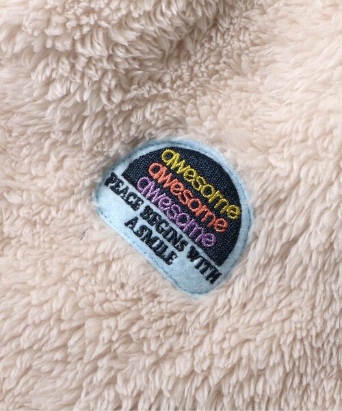 BREEZE（ブリーズ）の「【合体シリーズ】ファーフリースジャケット（ブルゾン・キッズ・パープル/ピンク/レインボー/ブラック/アイボリー/オフホワイト・90/100/110/120/130/140/150）」の19枚目の写真