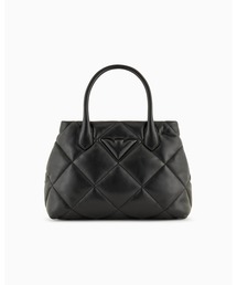 EMPORIO ARMANI | <オンライン限定>【エンポリオ アルマーニ】ナッパレザー風キルティング ハンドバッグ ミディアム(ハンドバッグ)