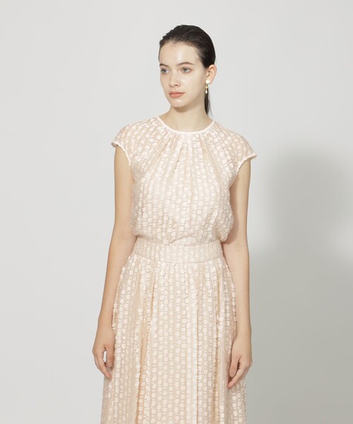 【セール】シアーカットジャカード フレンチスリーブブラウス（シャツ/ブラウス）｜EPOCA（エポカ） 27,543円