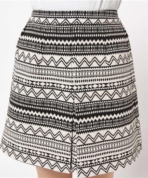 WEGO（ウィゴー）の「WEGO/ネイティブボックススカート（スカート・レディース・ワイン/ブラック・FREE）」の8枚目の写真