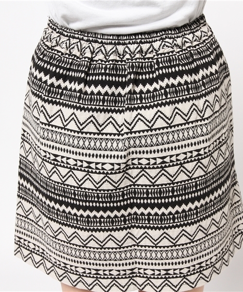 WEGO（ウィゴー）の「WEGO/ネイティブボックススカート（スカート・レディース・ワイン/ブラック・FREE）」の9枚目の写真