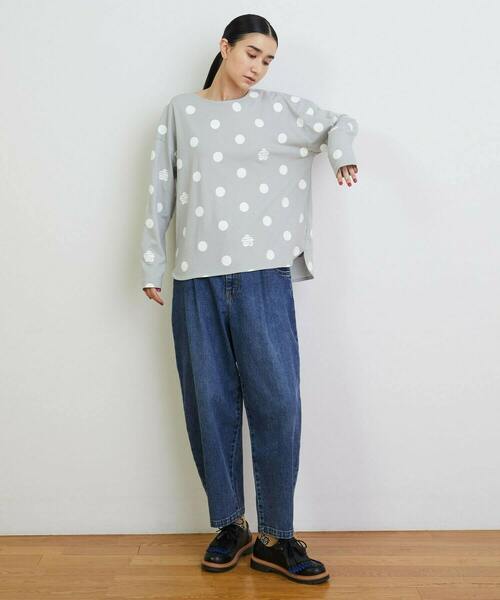 FRAPBOIS（フラボア）の「カーブデニム2 パンツ（デニムパンツ・レディース・ブルー/ブラック・0/1/2/3）」の9枚目の写真