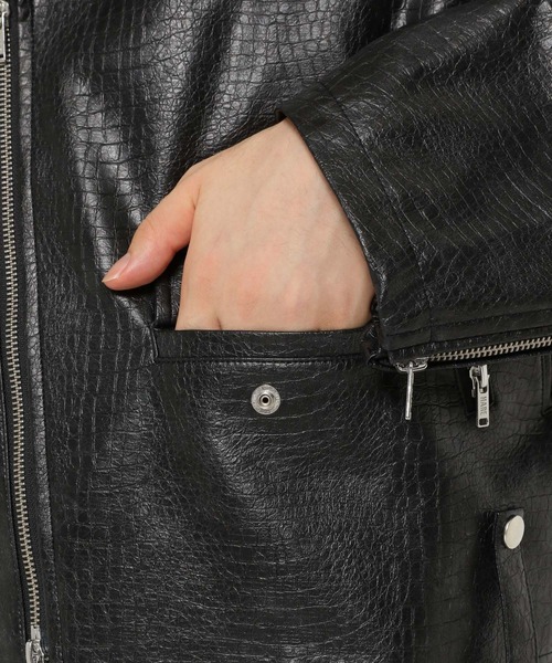 ⭐︎HARE セットアップ レースアップライダース HARE（ハレ）の「レザーサムエライダース(HARE)（ライダースジャケット