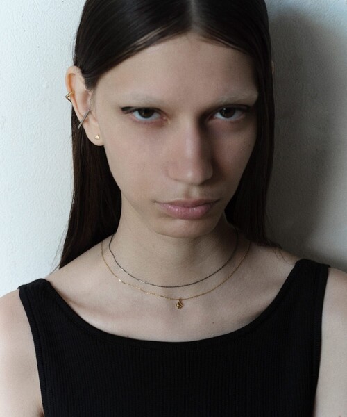 and cloud(アンドクラウド)の「Minimum Square Necklace(ネックレス・レディース・イエローゴールド/シルバー/ブラック・FREE)」の7枚目の写真