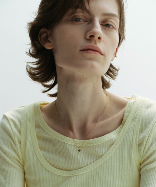 and cloud(アンドクラウド)の「Minimum Square Necklace(ネックレス・レディース・イエローゴールド/シルバー/ブラック・FREE)」の10枚目の写真