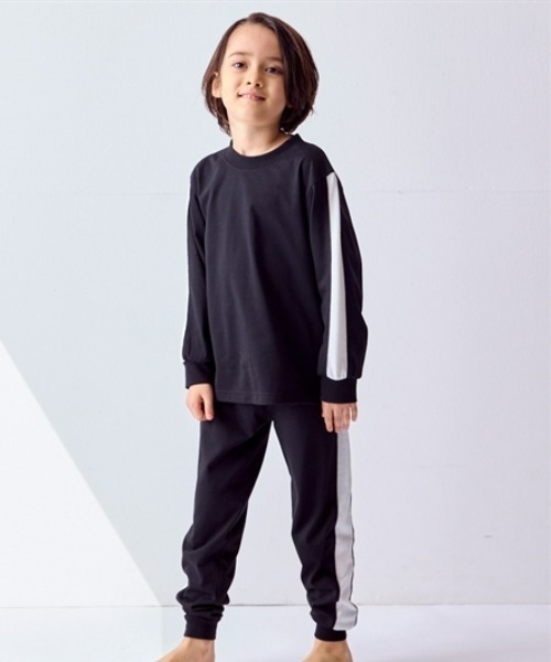 ルームウェア・パジャマ slily ライン切替ルームウェア（ルームウェア/パジャマ）｜QUNTSTYLE（キュン