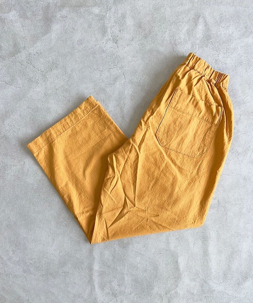 A BOND（アボンド）の「タックイージーパンツ/おとな（その他パンツ・レディース・イエロー/レッド/オフホワイト/パープル/ライトブルー・160cm/170cm）」の4枚目の写真