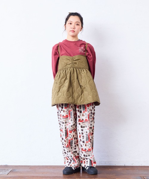 A BOND（アボンド）の「タックイージーパンツ/おとな（その他パンツ・レディース・イエロー/レッド/オフホワイト/パープル/ライトブルー・160cm/170cm）」の21枚目の写真