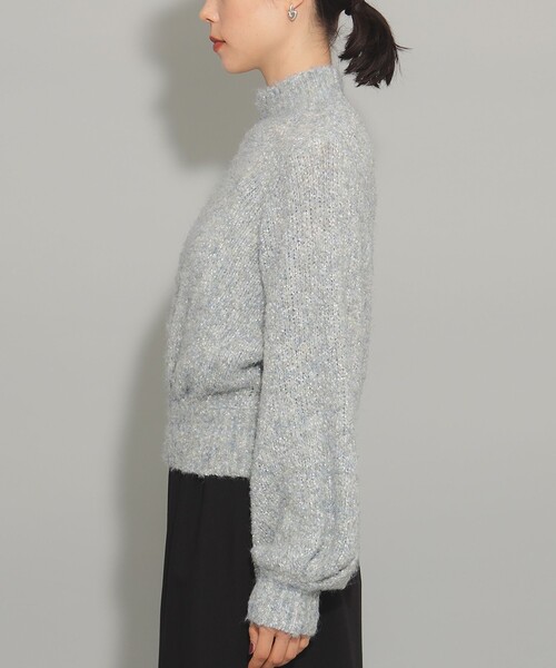 Ray BEAMS（レイビームス）の「ミックス ブークレ ハイネック ニット（ニット/セーター・レディース・サックスブルー/ピンク・ONE SIZE）」の15枚目の写真