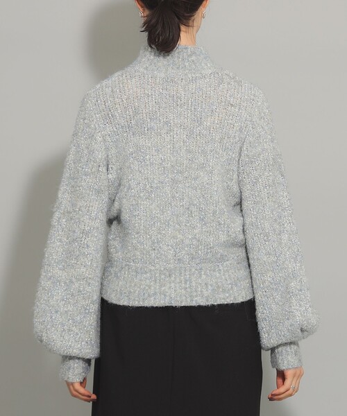 Ray BEAMS（レイビームス）の「ミックス ブークレ ハイネック ニット（ニット/セーター・レディース・サックスブルー/ピンク・ONE SIZE）」の16枚目の写真