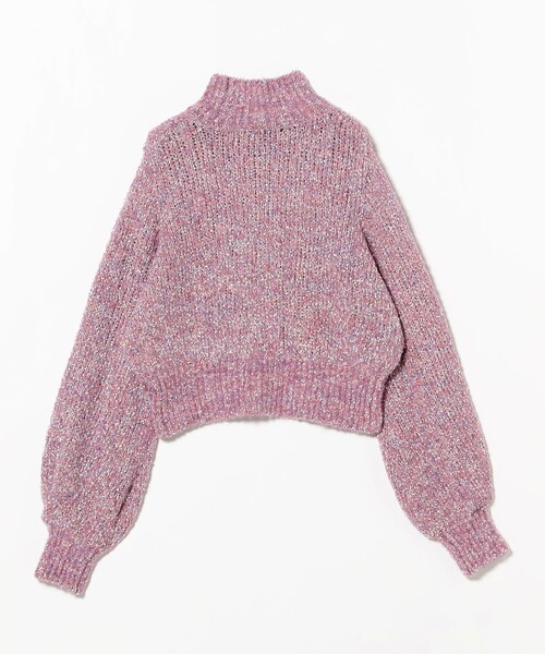 Ray BEAMS（レイビームス）の「ミックス ブークレ ハイネック ニット（ニット/セーター・レディース・サックスブルー/ピンク・ONE SIZE）」の21枚目の写真