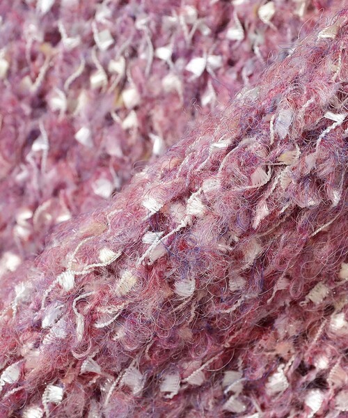 Ray BEAMS（レイビームス）の「ミックス ブークレ ハイネック ニット（ニット/セーター・レディース・サックスブルー/ピンク・ONE SIZE）」の22枚目の写真