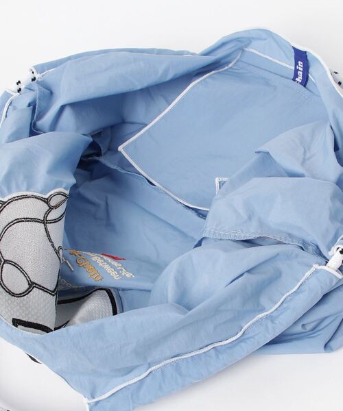 DOUBLE STANDARD CLOTHING（ダブルスタンダードクロージング）の「Ball&Chain / D logo bear ショッピングバッグ（WEB限定）（エコバッグ/サブバッグ・レディース・ブラック/サックスブルー・FREE）」の13枚目の写真