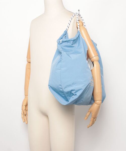 DOUBLE STANDARD CLOTHING（ダブルスタンダードクロージング）の「Ball&Chain / D logo bear ショッピングバッグ（WEB限定）（エコバッグ/サブバッグ・レディース・ブラック/サックスブルー・FREE）」の14枚目の写真