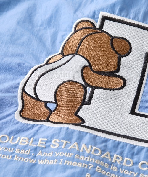 DOUBLE STANDARD CLOTHING（ダブルスタンダードクロージング）の「Ball&Chain / D logo bear ショッピングバッグ（WEB限定）（エコバッグ/サブバッグ・レディース・ブラック/サックスブルー・FREE）」の5枚目の写真