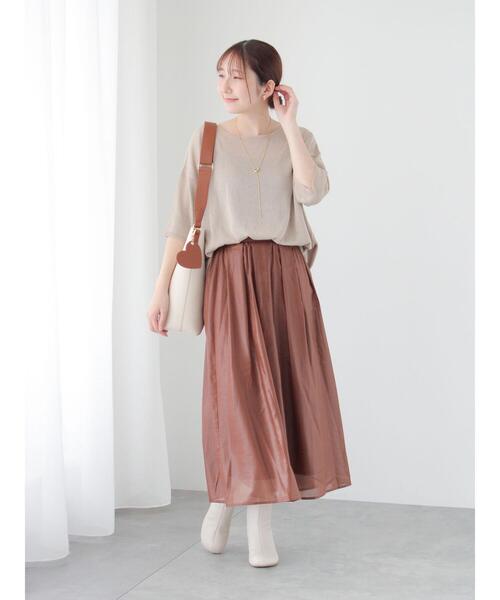 Te chichi TERRASSE(テチチテラス)の「前後2WAYラメニット(ニット/セーター・レディース・ブラック/グレー/モカ・F)」の11枚目の写真