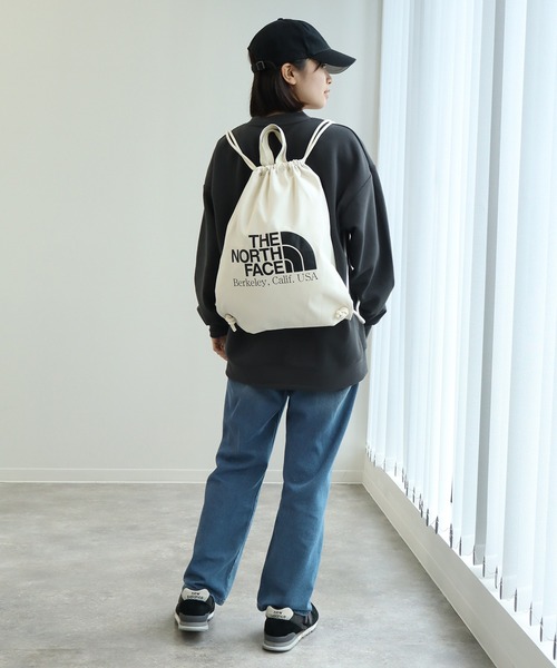 【THE NORTH FACE】 BIG LOGO STRING BAG New THE NORTH FACE BIG LOGO STRING BAG BLACK NN2PQ13J TAKSE