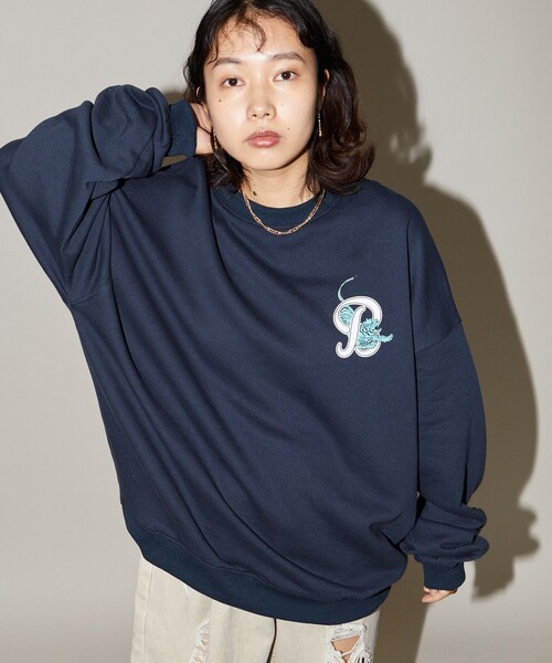 PUBLUX（パブリュクス）の「Bohemian Chop/ボヘミアンチョップ バックプリント 虎 スウェット　限定展開（スウェット・レディース・ネイビー/アッシュグレー/チャコールグレー・L/M/S）」の18枚目の写真