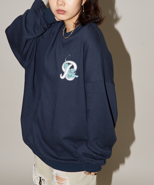 PUBLUX（パブリュクス）の「Bohemian Chop/ボヘミアンチョップ バックプリント 虎 スウェット　限定展開（スウェット・レディース・ネイビー/アッシュグレー/チャコールグレー・L/M/S）」の19枚目の写真