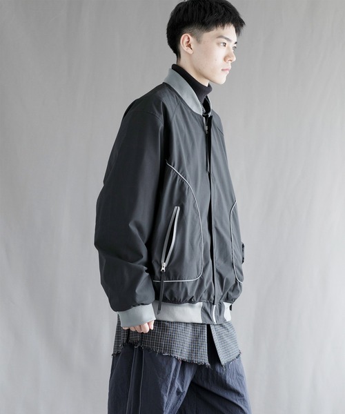 aimoha（アイモハ）の「【aimoha neo】Urban Explorer Bomber Jacket（ミリタリージャケット・メンズ・ベージュ/ブラック/グレー・MEDIUM/LARGE/X-LARGE/XX-LARGE/XXX-LARGE）」の21枚目の写真