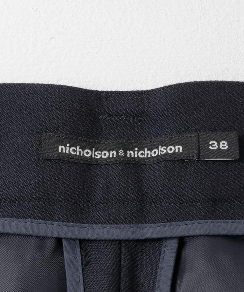 nicholson&nicholson（ニコルソンアンドニコルソン）の「nicholson&nicholson　DRY WOOL PANTS（その他パンツ・レディース・ネイビー/グレー・38）」の18枚目の写真