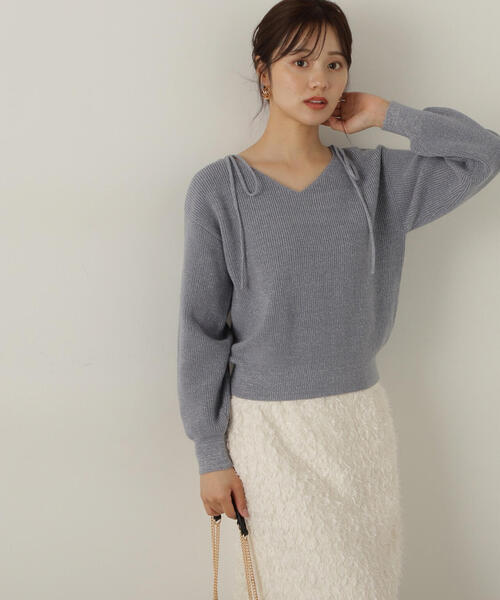 【セール】肩リボンラメニット / 1214270015（ニット/セーター）｜PROPORTION BODY DRESSING（プロポーションボディドレッシング）
