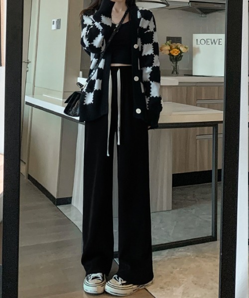 Coo+i（クーイ）の「裏起毛パンツ（スウェットパンツ・レディース・ブラウン/チャコールグレー/ブラック・M）」の6枚目の写真