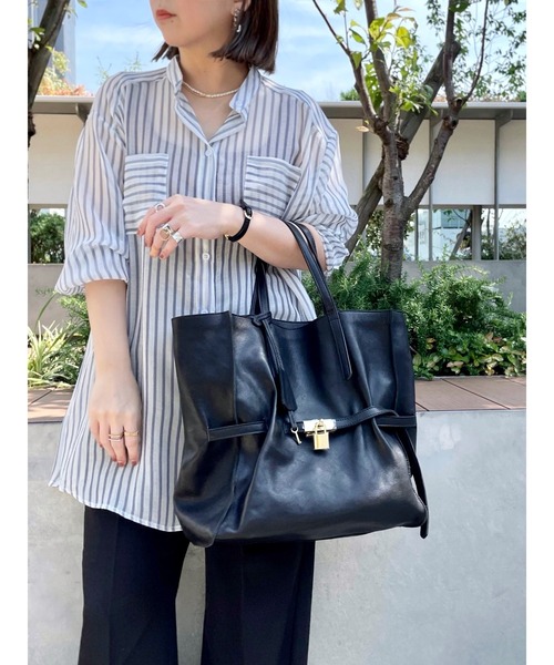 未使用　極美品　Scrap Book スクラップブック　トートバッグ　レザー　黒 Scrap Book（スクラップブック）の「【Scrap Book】Long belt