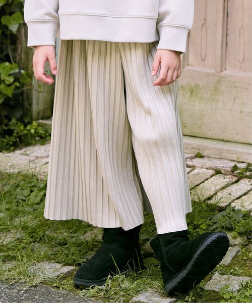 ikka(イッカ)の「【親子コーデ】スエード風プリーツパンツ(120~160cm)(その他パンツ・キッズ・オフホワイト/モカ・120/130/140/150/160)」の19枚目の写真
