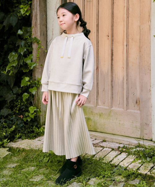 ikka(イッカ)の「【親子コーデ】スエード風プリーツパンツ(120~160cm)(その他パンツ・キッズ・オフホワイト/モカ・120/130/140/150/160)」の21枚目の写真