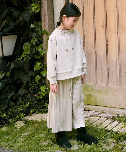 ikka(イッカ)の「【親子コーデ】スエード風プリーツパンツ(120~160cm)(その他パンツ・キッズ・オフホワイト/モカ・120/130/140/150/160)」の22枚目の写真