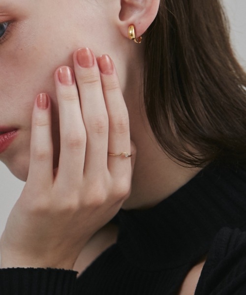 ciite' surgical stainless(シーテサージカルステンレス)の「【 金属アレルギー対応 】 ニュアンスビジューリング サージカルステンレス(リング・レディース・ゴールド/シルバー/ピンクゴールド・15号/13号/11号/7号/9号)」の13枚目の写真