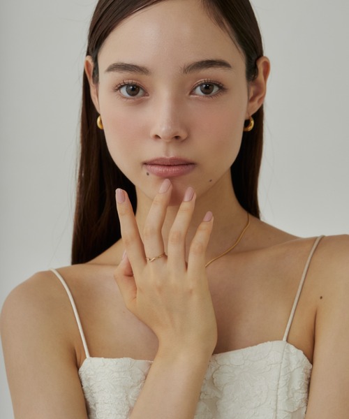 ciite' surgical stainless(シーテサージカルステンレス)の「【 金属アレルギー対応 】 ニュアンスビジューリング サージカルステンレス(リング・レディース・ゴールド/シルバー/ピンクゴールド・15号/13号/11号/7号/9号)」の16枚目の写真