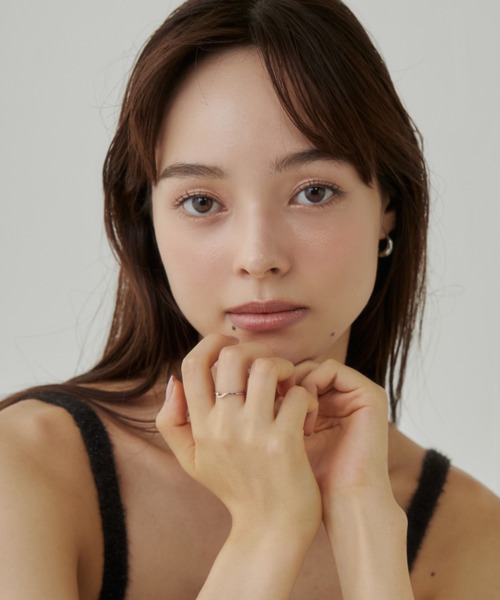 ciite' surgical stainless(シーテサージカルステンレス)の「【 金属アレルギー対応 】 ニュアンスビジューリング サージカルステンレス(リング・レディース・ゴールド/シルバー/ピンクゴールド・15号/13号/11号/7号/9号)」の18枚目の写真