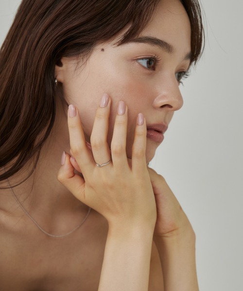 ciite' surgical stainless(シーテサージカルステンレス)の「【 金属アレルギー対応 】 ニュアンスビジューリング サージカルステンレス(リング・レディース・ゴールド/シルバー/ピンクゴールド・15号/13号/11号/7号/9号)」の21枚目の写真