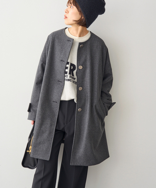 Traditional Weatherwear 別注 MALTON N/C（ノーカラーコート